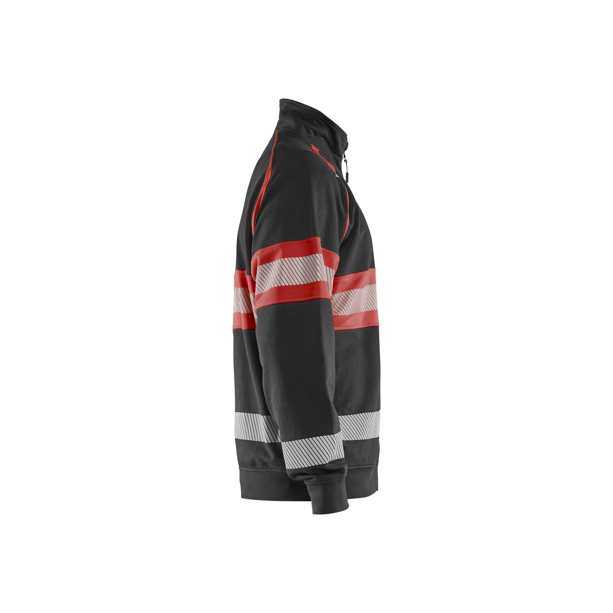 BLAKLADER 35511158 Hi Vis Sweater Hi Vis Reflective Full-zip Work Sweatshirt MEN - 100% Cotton